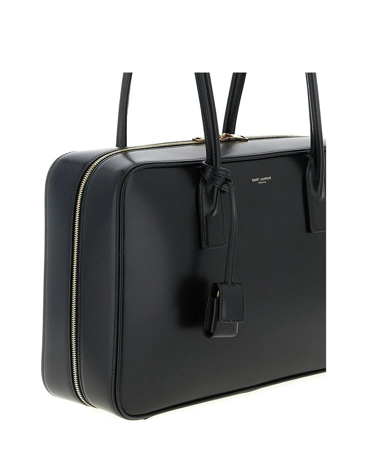 Saint Laurent Satchel Bag in black, Calfskin Leather — view 3