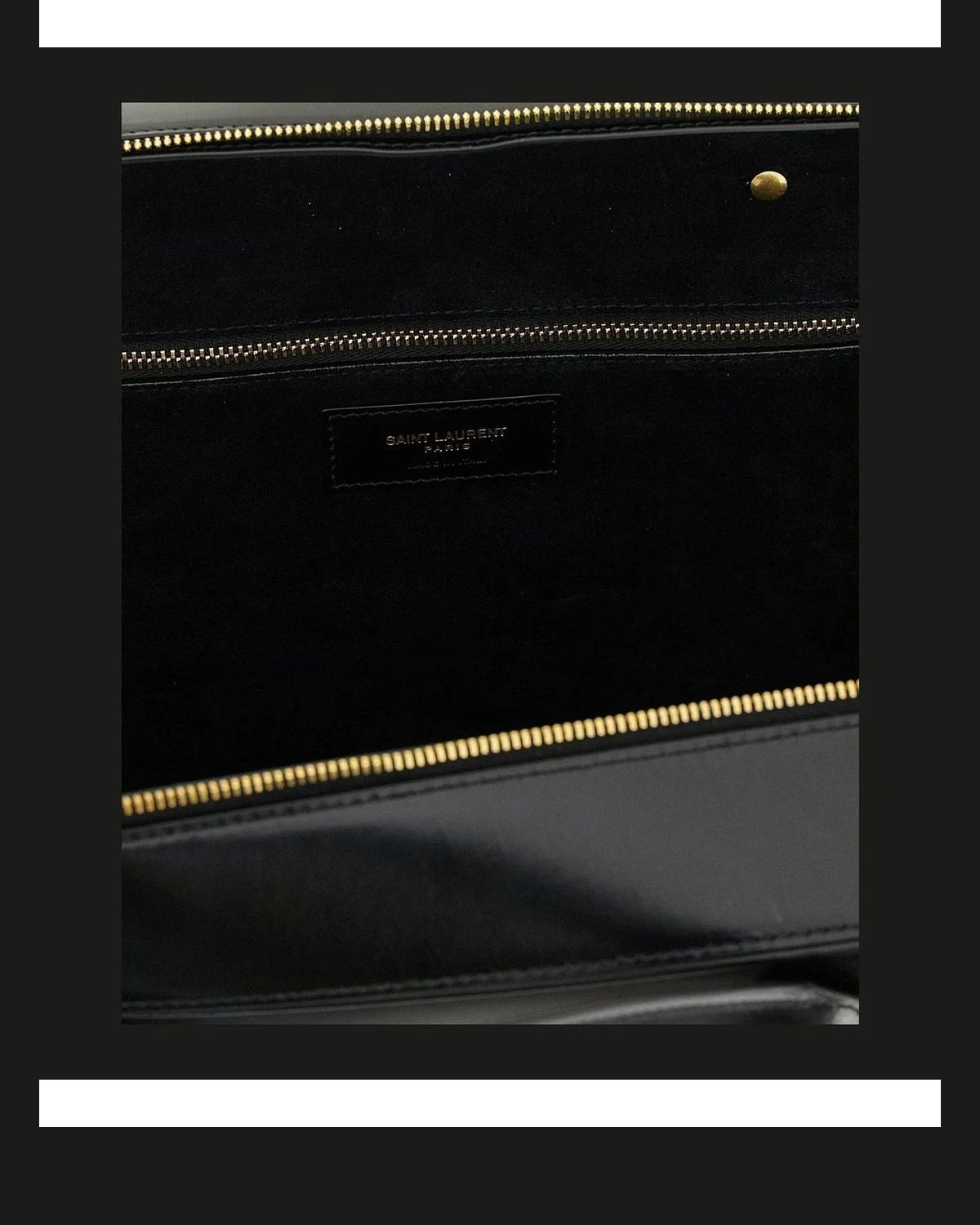 Saint Laurent Satchel Bag in black, Calfskin Leather — view 4