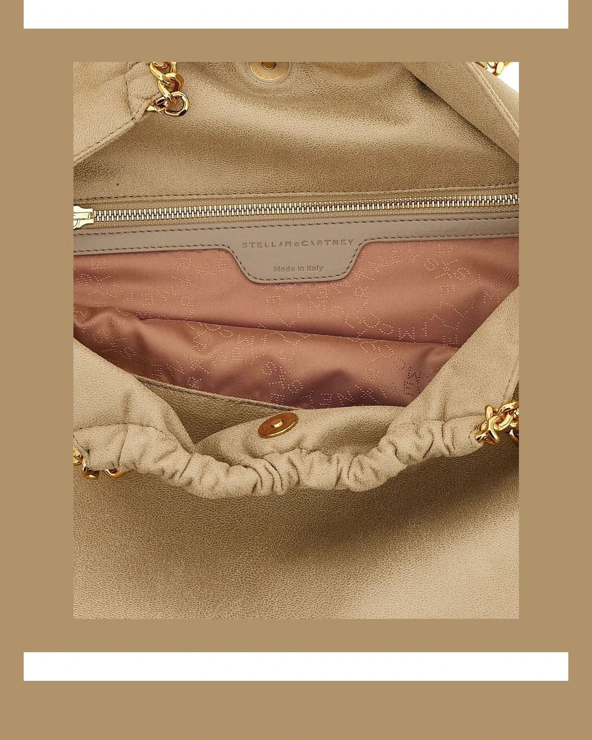 Stella McCartney Shoulder Bag in beige, Polyester — view 4