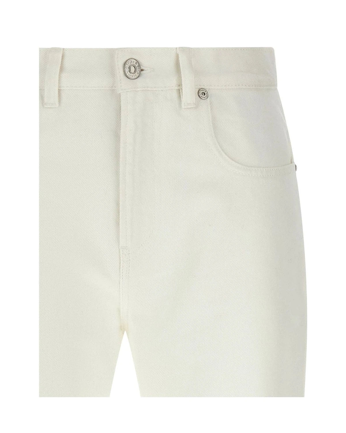 Victoria Beckham Jean in white, Cotton — view 3