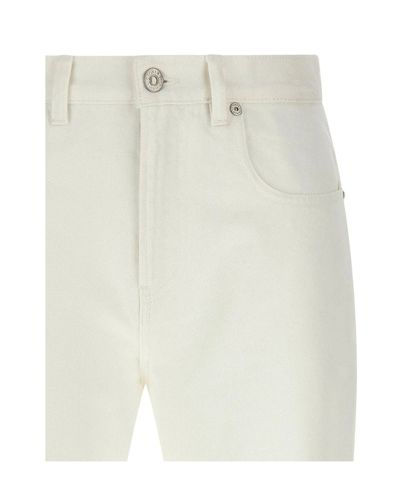 Victoria Beckham Jean in white, Cotton — view 3