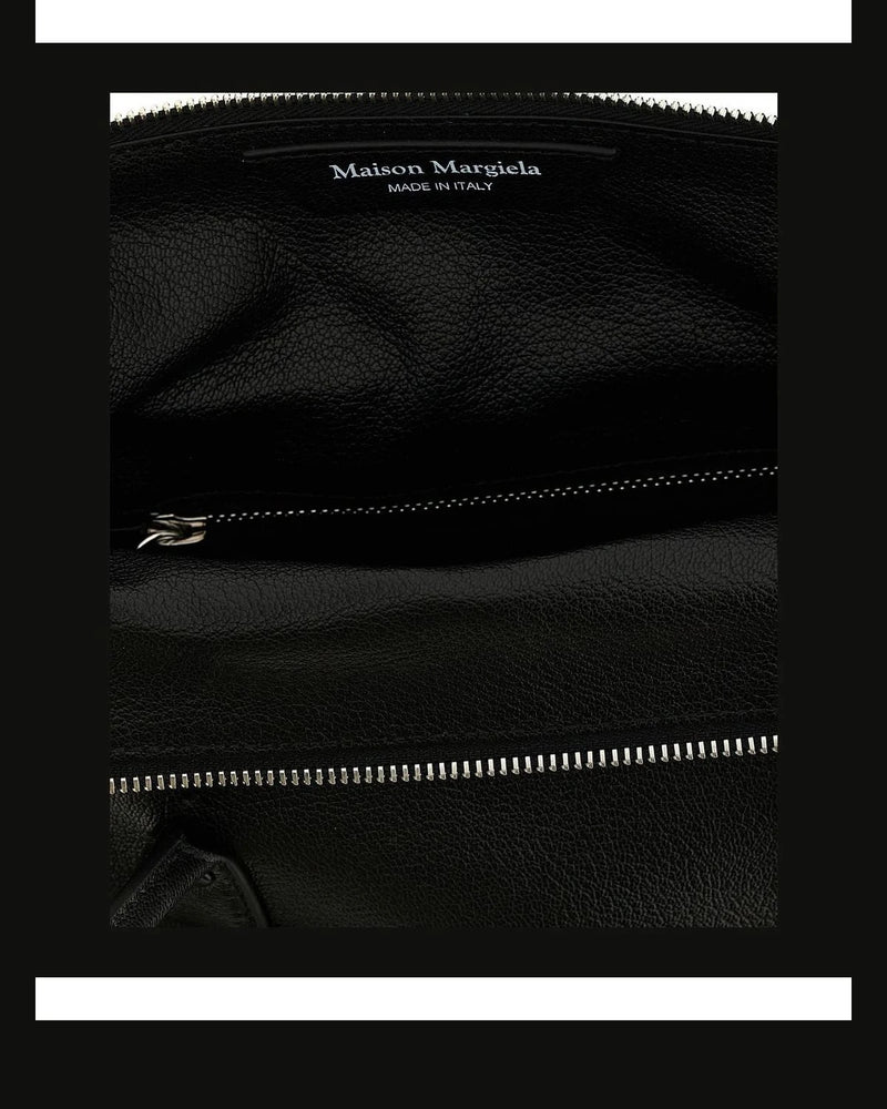 Maison Margiela Satchel Bag in black, Goat Cashmere — view 4