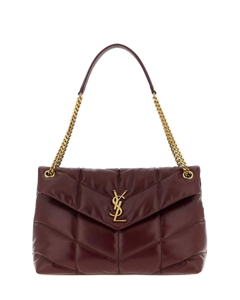 Saint Laurent Shoulder Bag in red, Calfskin Leather