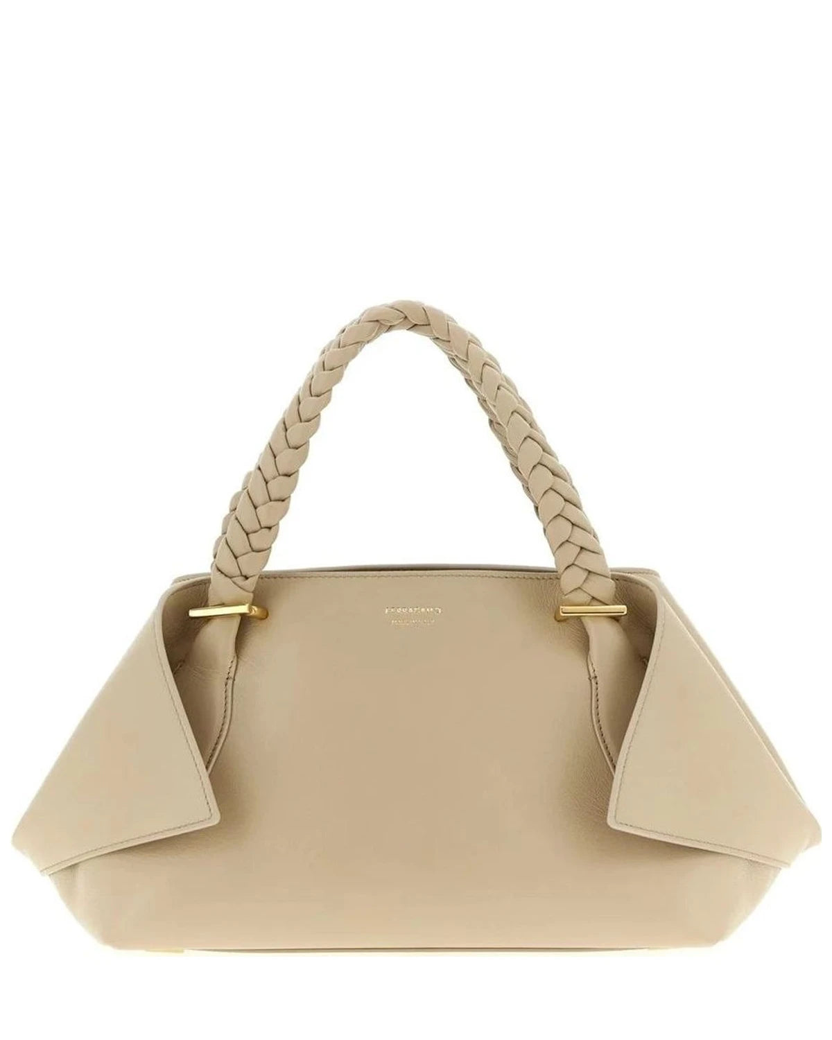 Ferragamo Satchel Bag in gray, Calfskin Leather