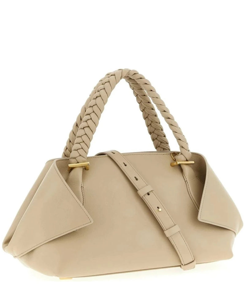 Ferragamo Satchel Bag in gray, Calfskin Leather — view 2
