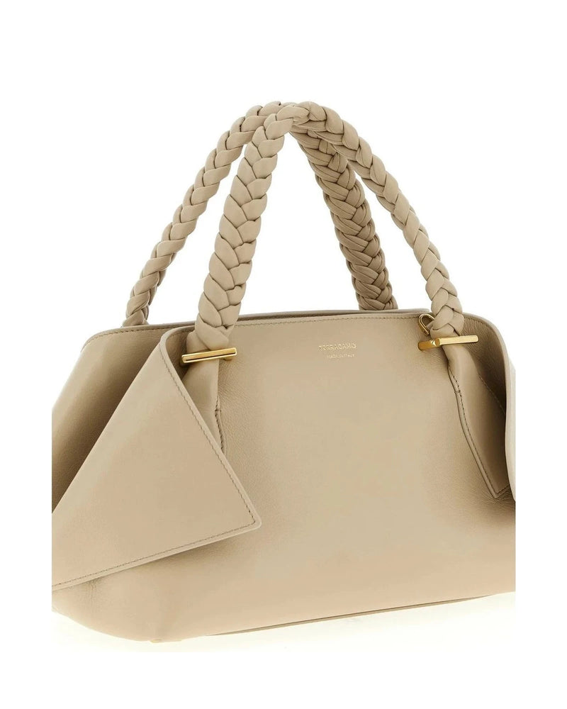 Ferragamo Satchel Bag in gray, Calfskin Leather — view 3