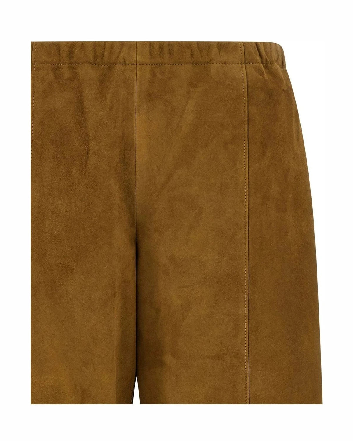 Khaite Trouser in brown, Lamb Leather — view 3
