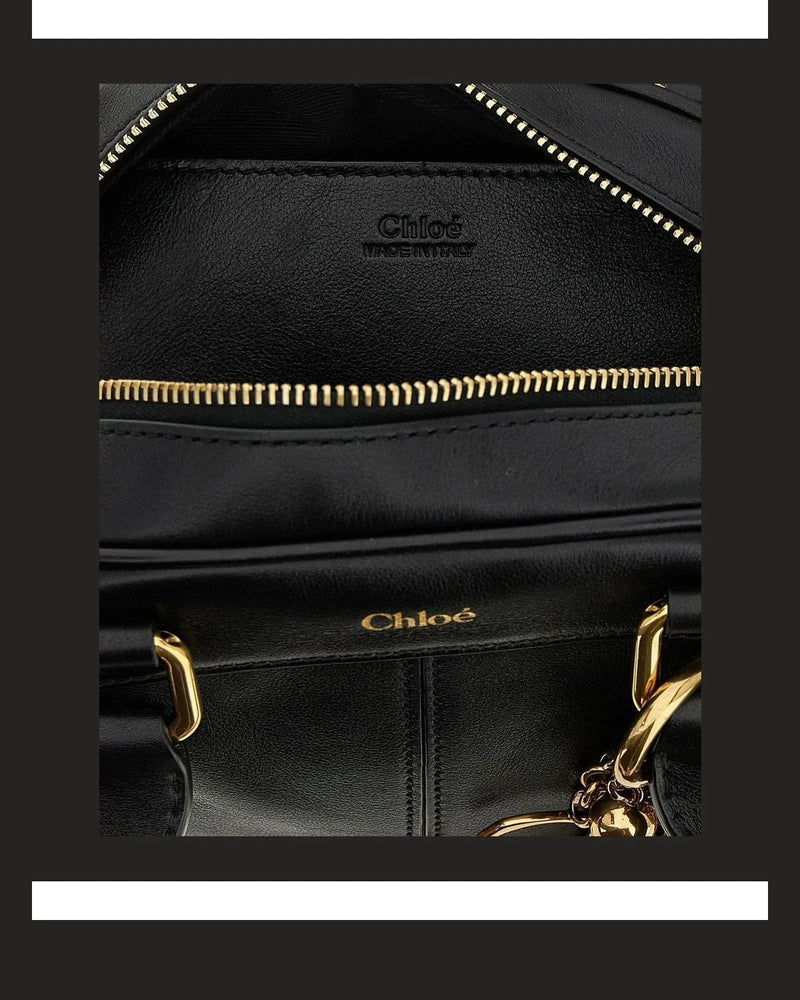 Chloé Satchel Bag in black, Calfskin Leather — view 4