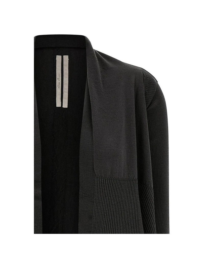 Rick Owens Cardigan in black, Wool — view 3