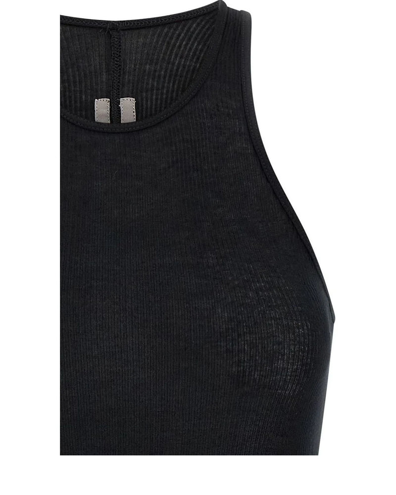 Black Viscose Tank Tops 