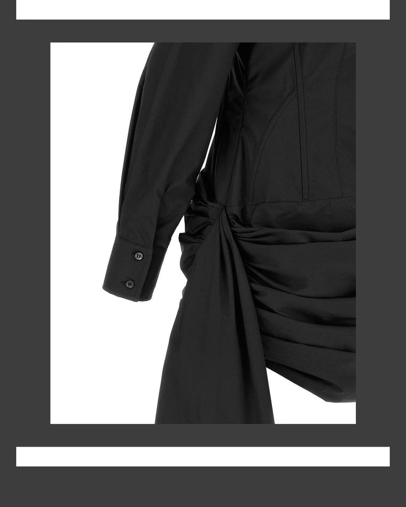Giuseppe Di Morabito Dresse in black, Cotton — view 4