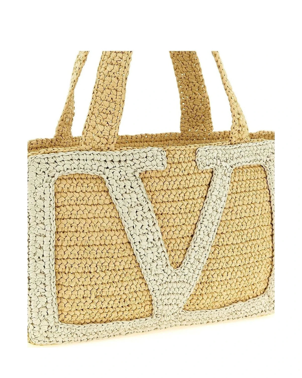 Valentino Garavani Tote Bag in white, Viscose — view 3