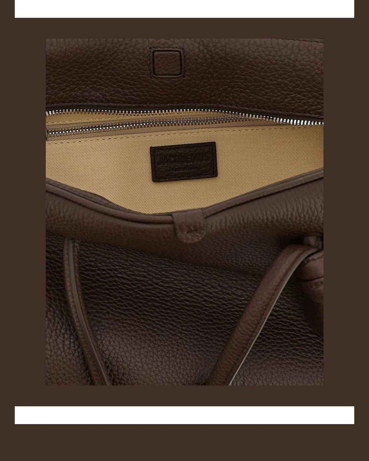 Jacquemus Shoulder Bag in brown, Calfskin Leather — view 4