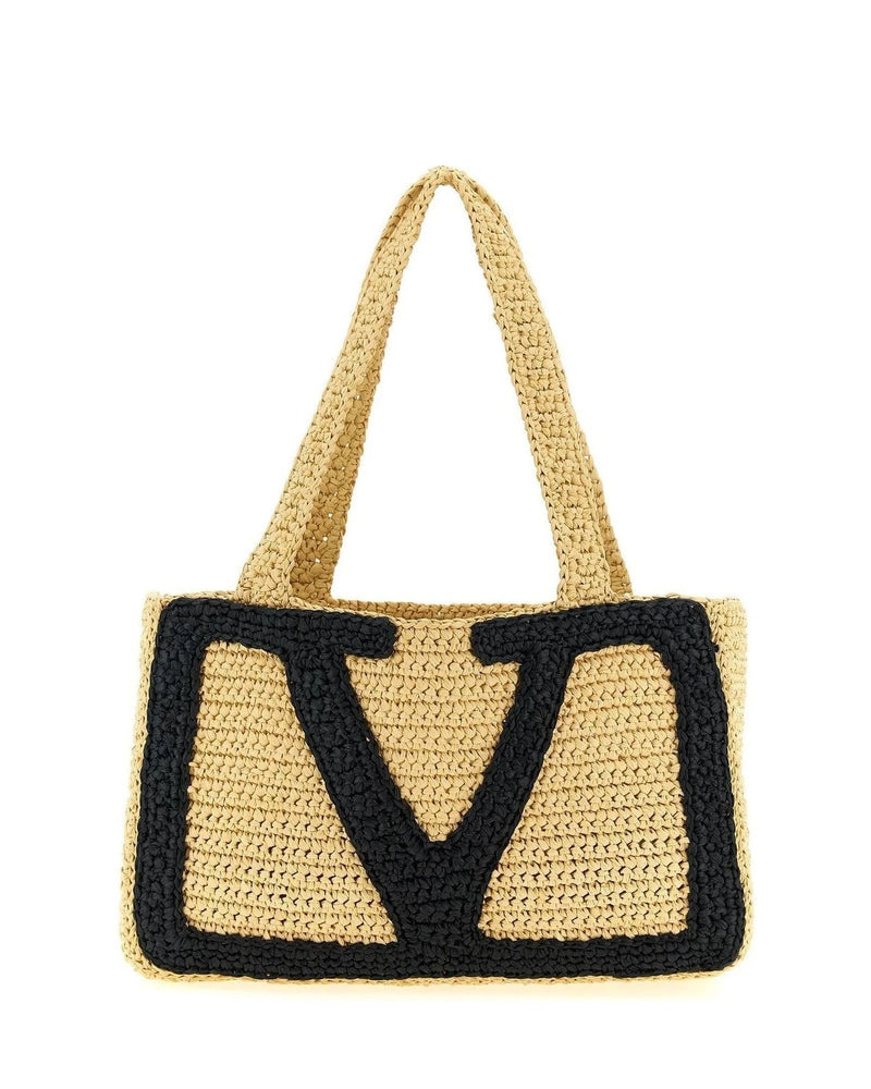 Valentino Garavani Tote Bag in beige, Viscose