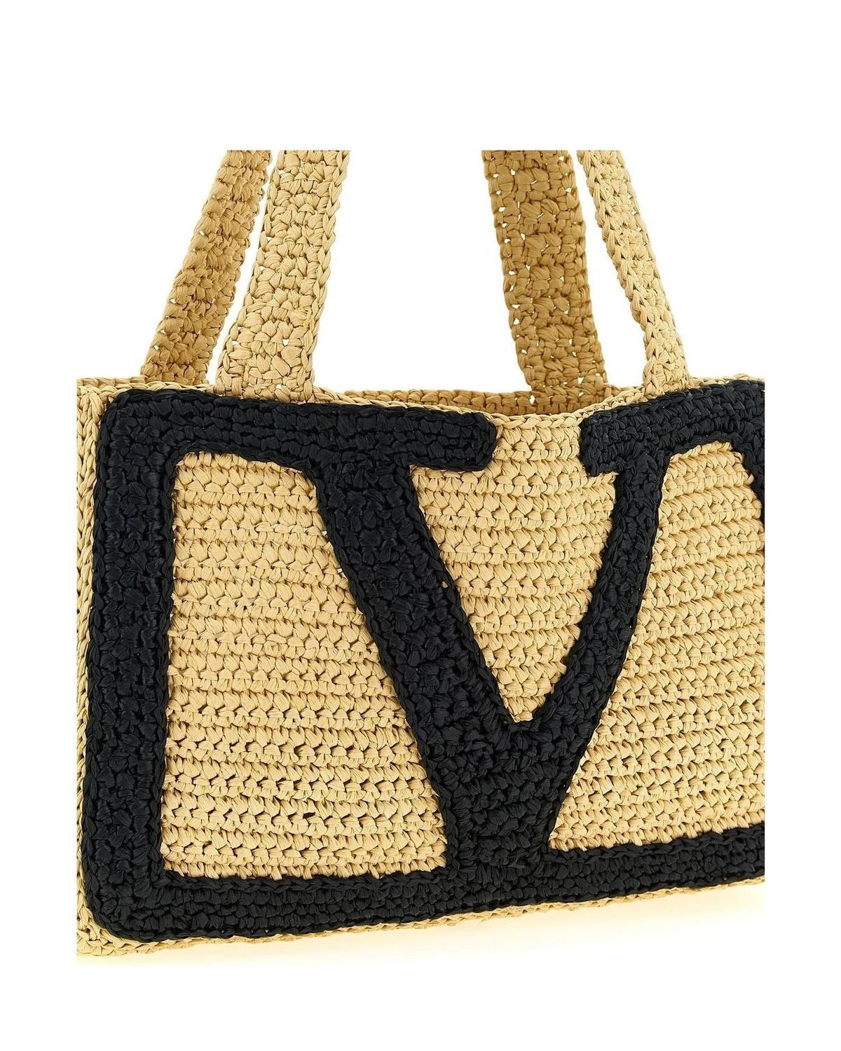 Valentino Garavani Tote Bag in beige, Viscose — view 3