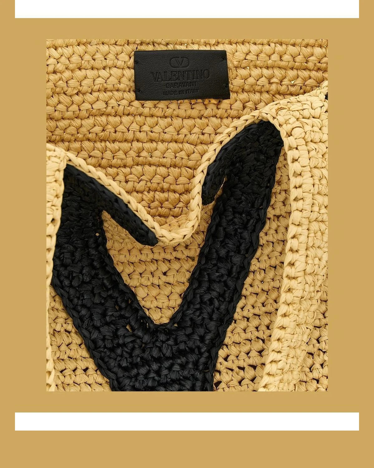 Valentino Garavani Tote Bag in beige, Viscose — view 4