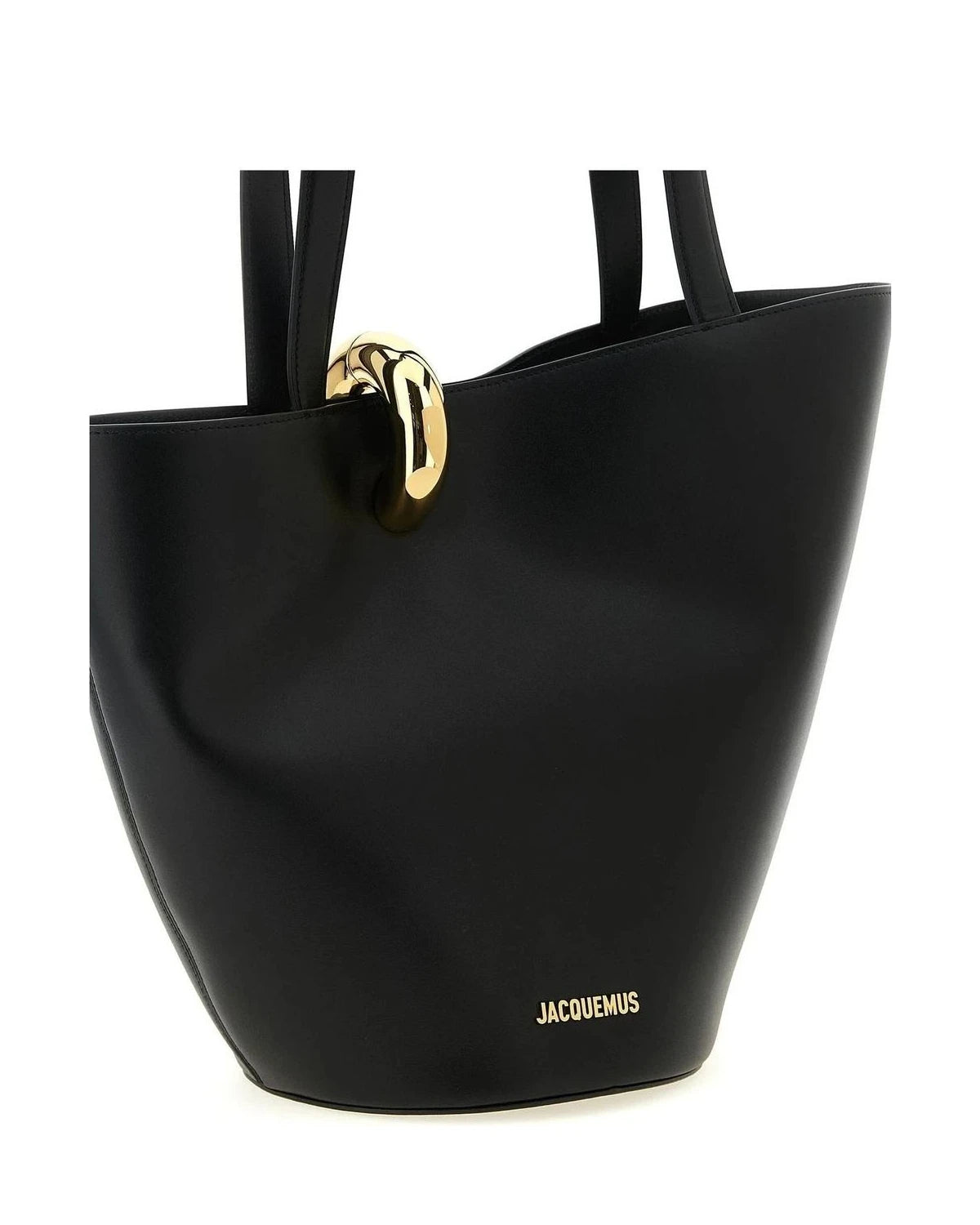 Jacquemus Bucket Bag in black, Cow Leather — view 3