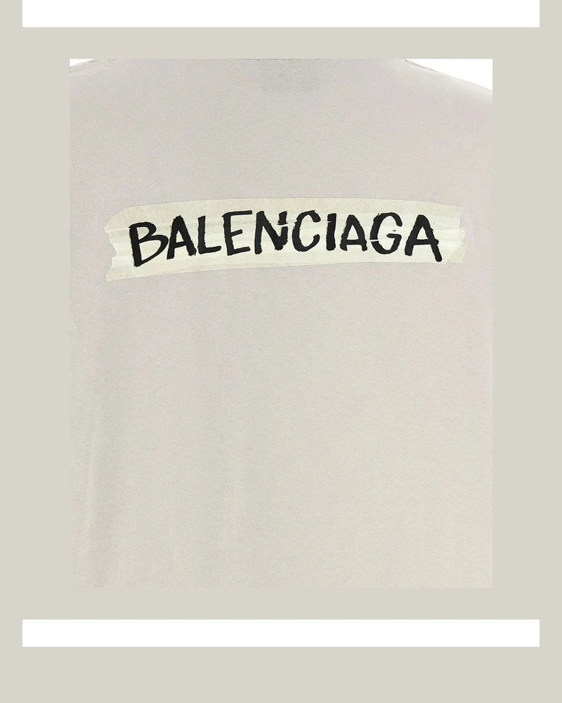 Balenciaga T-Shirt in gray, Cotton — view 4