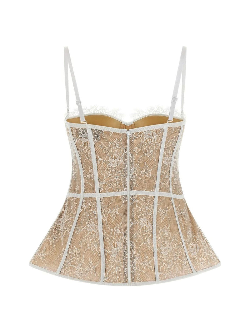 Giuseppe Di Morabito Corset Top in white, Polyamide — view 2