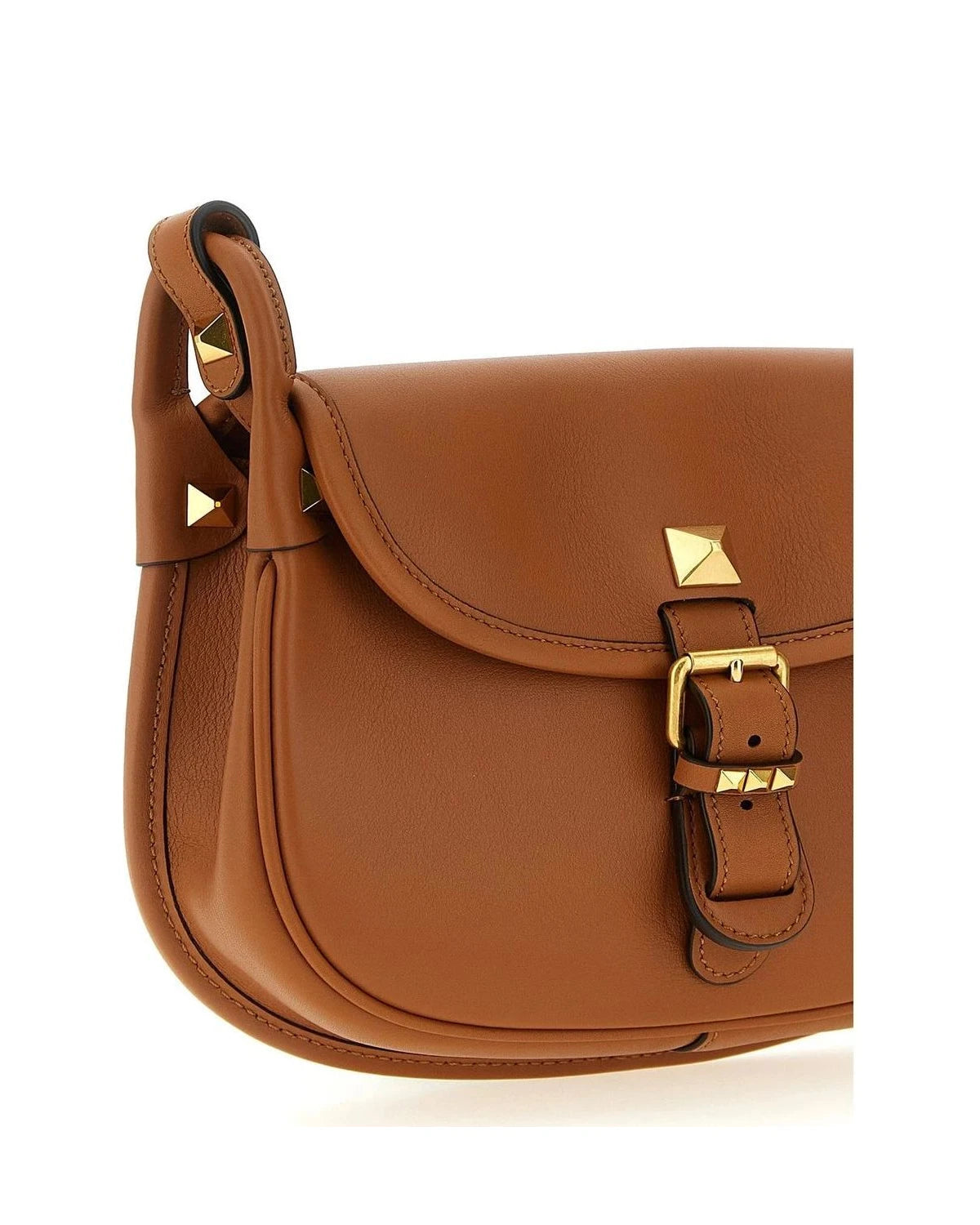 Valentino Garavani Shoulder Bag in brown, Calfskin Leather — view 3