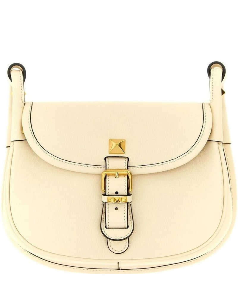 Valentino Garavani Shoulder Bag in white, Calfskin Leather