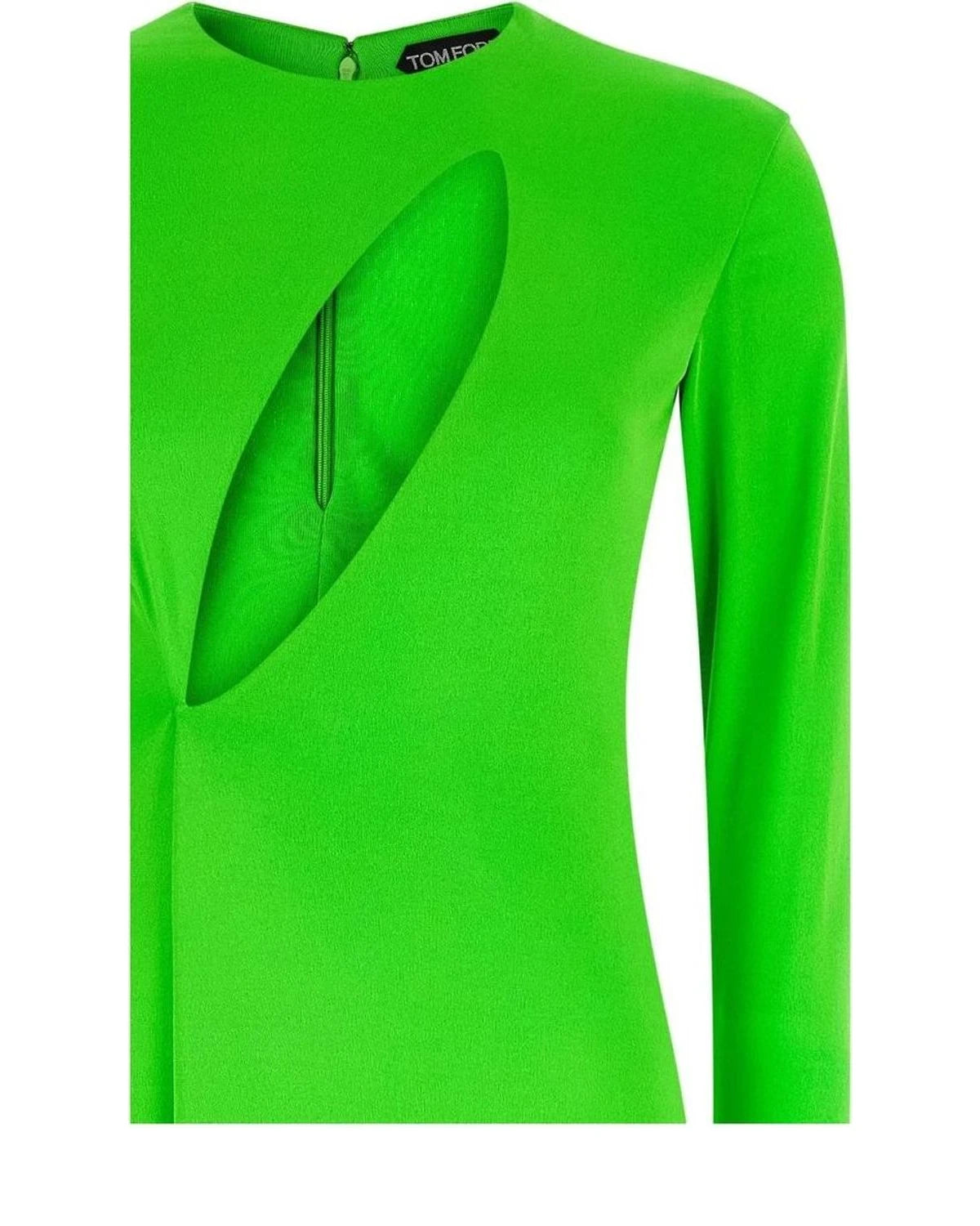 Tom Ford Dresse in green, Viscose — view 3
