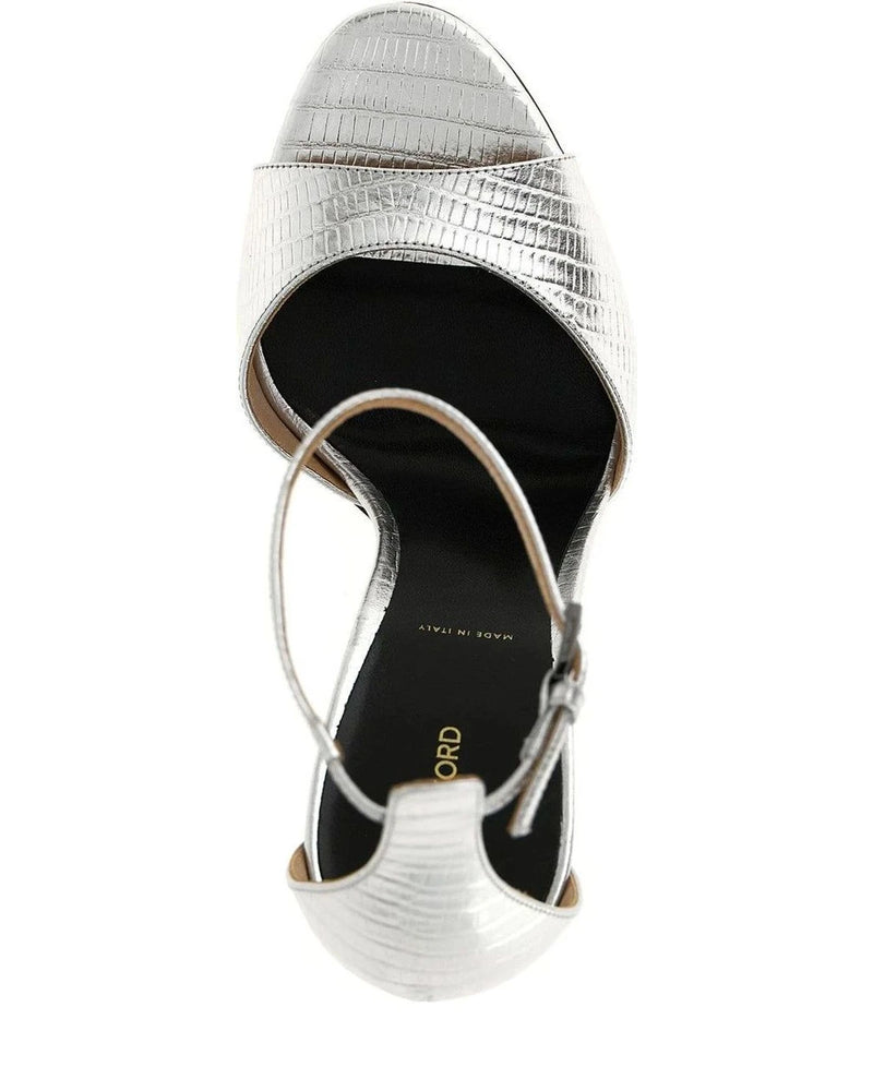 Tom Ford Heels in silver — view 4
