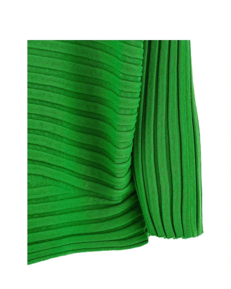 Issey Miyake Sweater in green, Cotton — view 4