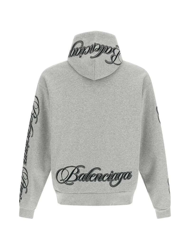 Balenciaga Hoodie in gray, Cotton — view 2