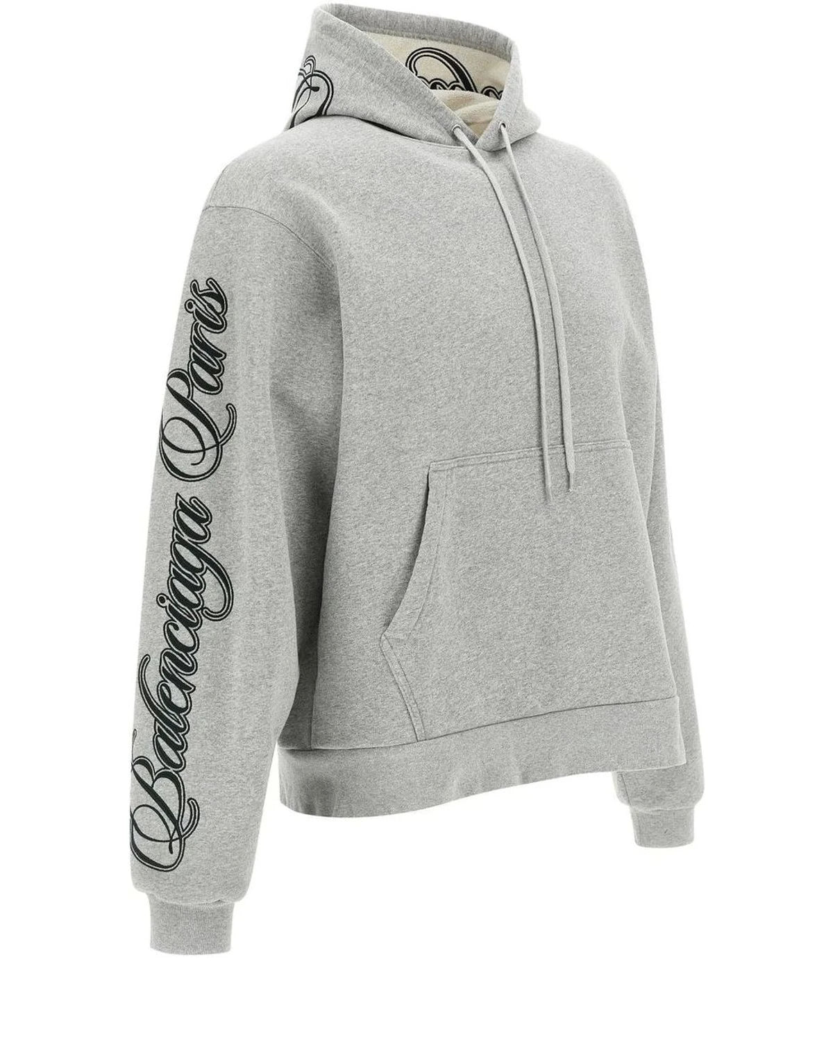 Balenciaga Hoodie in gray, Cotton — view 3