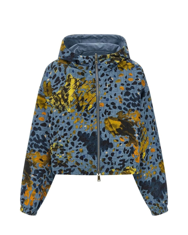 Fendi Windbreaker in blue, Polyester