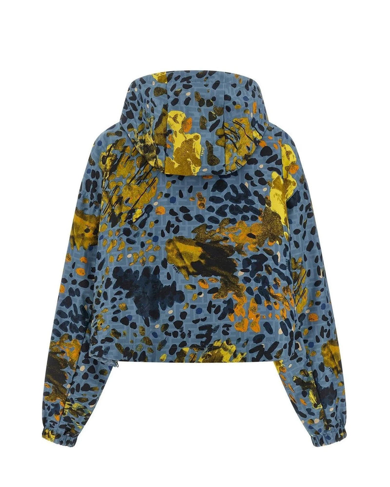 Fendi Windbreaker in blue, Polyester — view 3