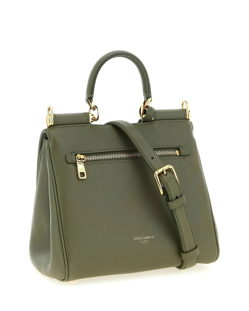 Dolce & Gabbana Satchel Bag in green, Calf Leather — view 2