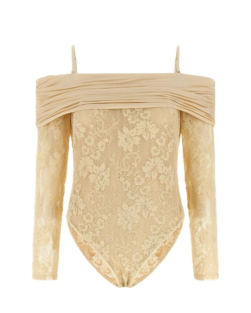 Zimmermann Bodysuit in beige, Polyamide