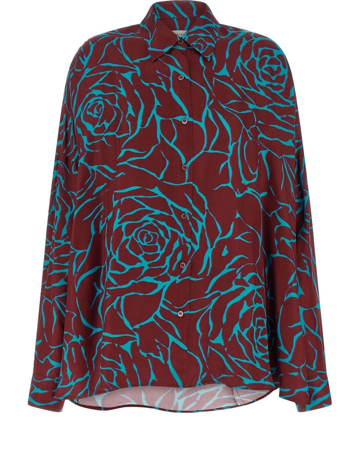 Dries Van Noten Burgundy Blouse 
