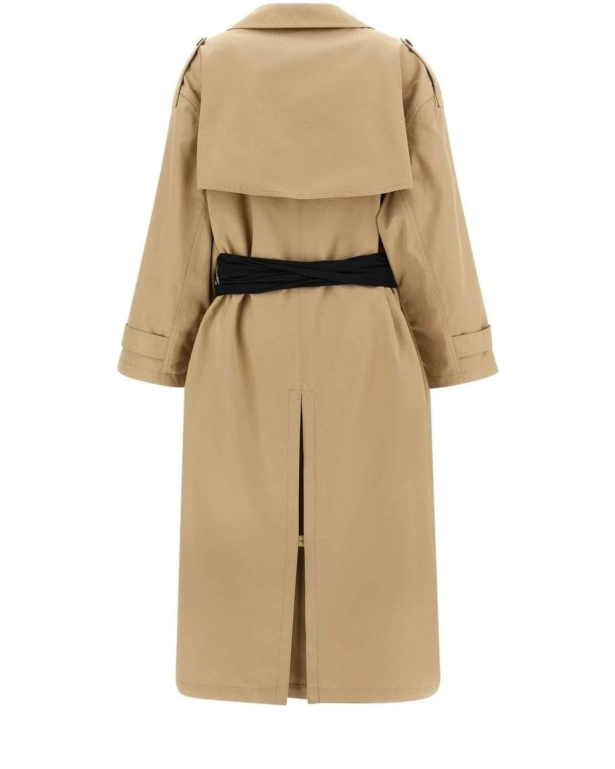 MM6 Maison Margiela Trench Coat in beige, Cotton — view 4