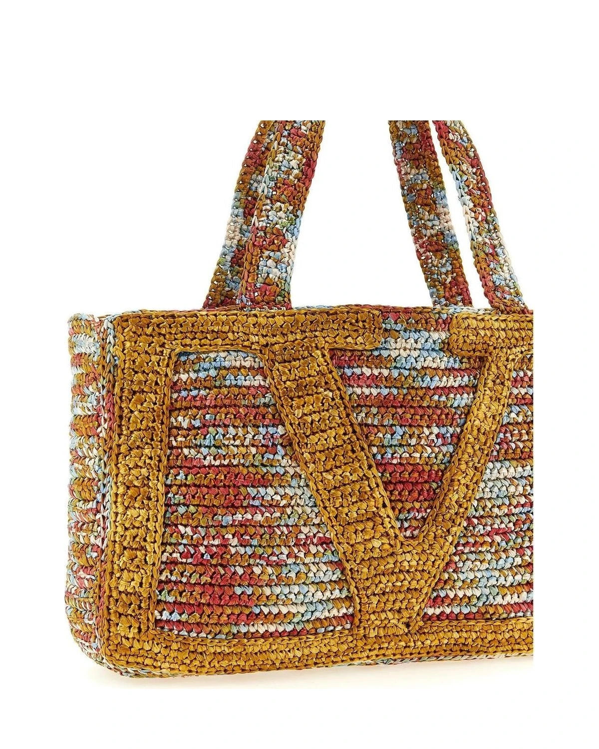 Valentino Garavani Tote Bag in multicolor, Viscose — view 3