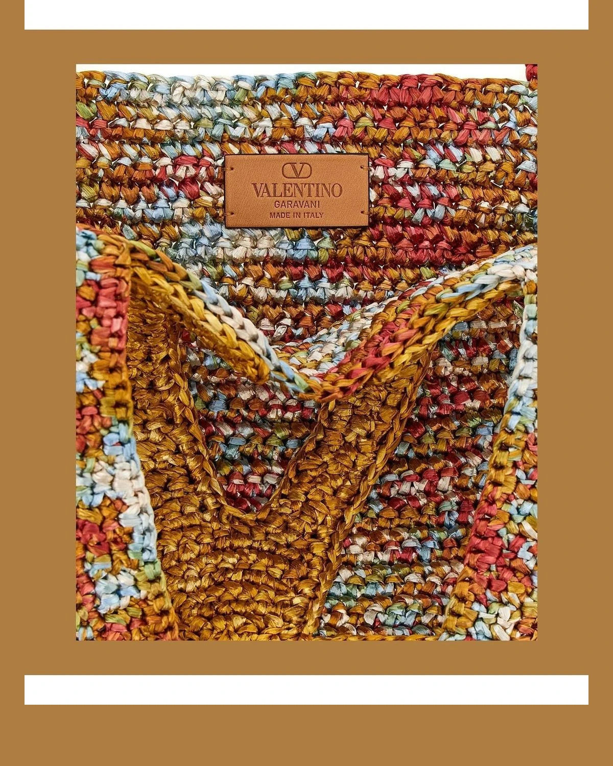 Valentino Garavani Tote Bag in multicolor, Viscose — view 4