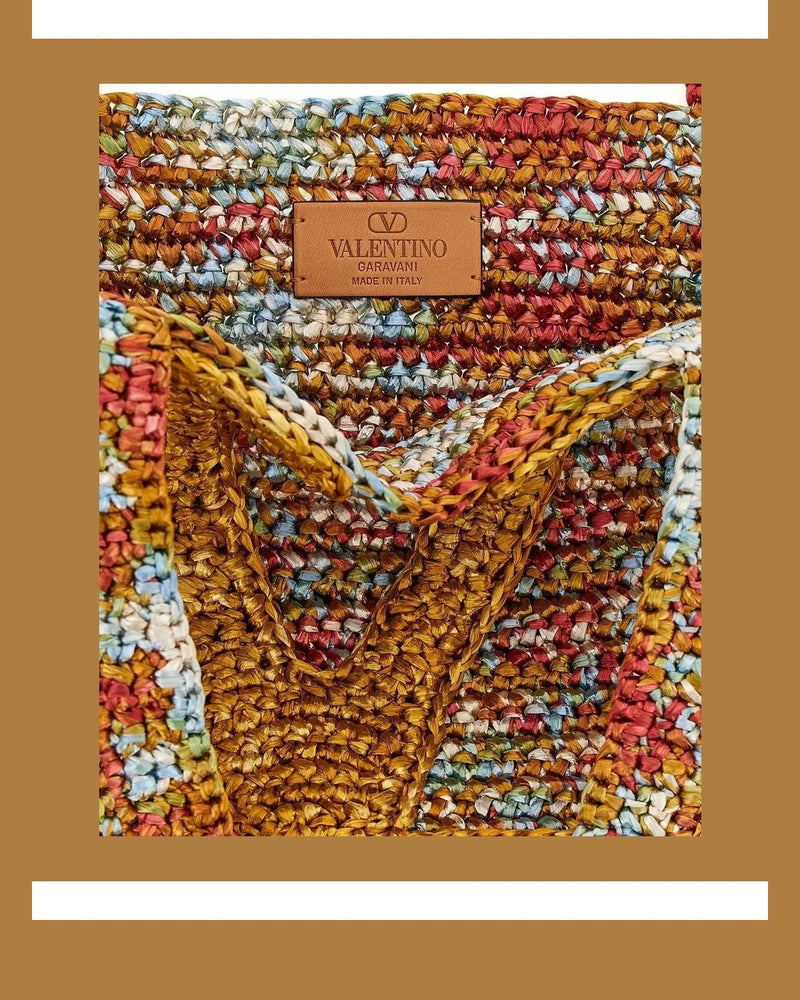 Valentino Garavani Tote Bag in multicolor, Viscose — view 4