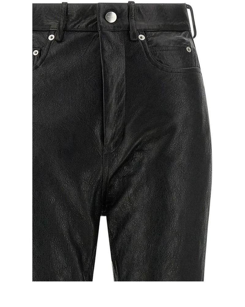 Rick Owens Palazzo Pant in black, Lamb Leather — view 3