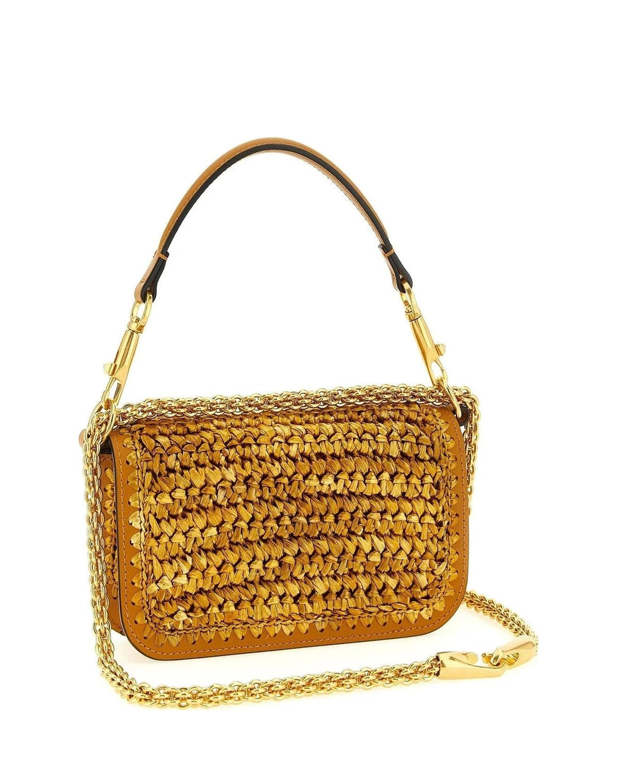 Valentino Garavani Shoulder Bag in gold, Viscose — view 2