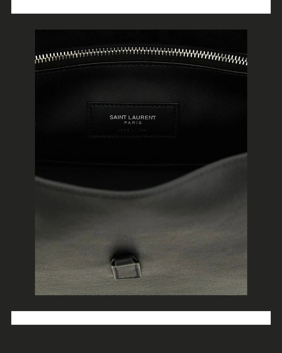 Saint Laurent Shoulder Bag in black, Calfskin Leather — view 4