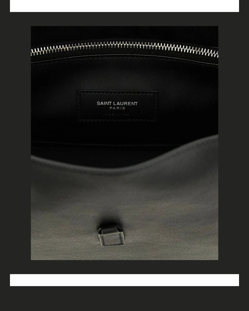 Saint Laurent Shoulder Bag in black, Calfskin Leather — view 4