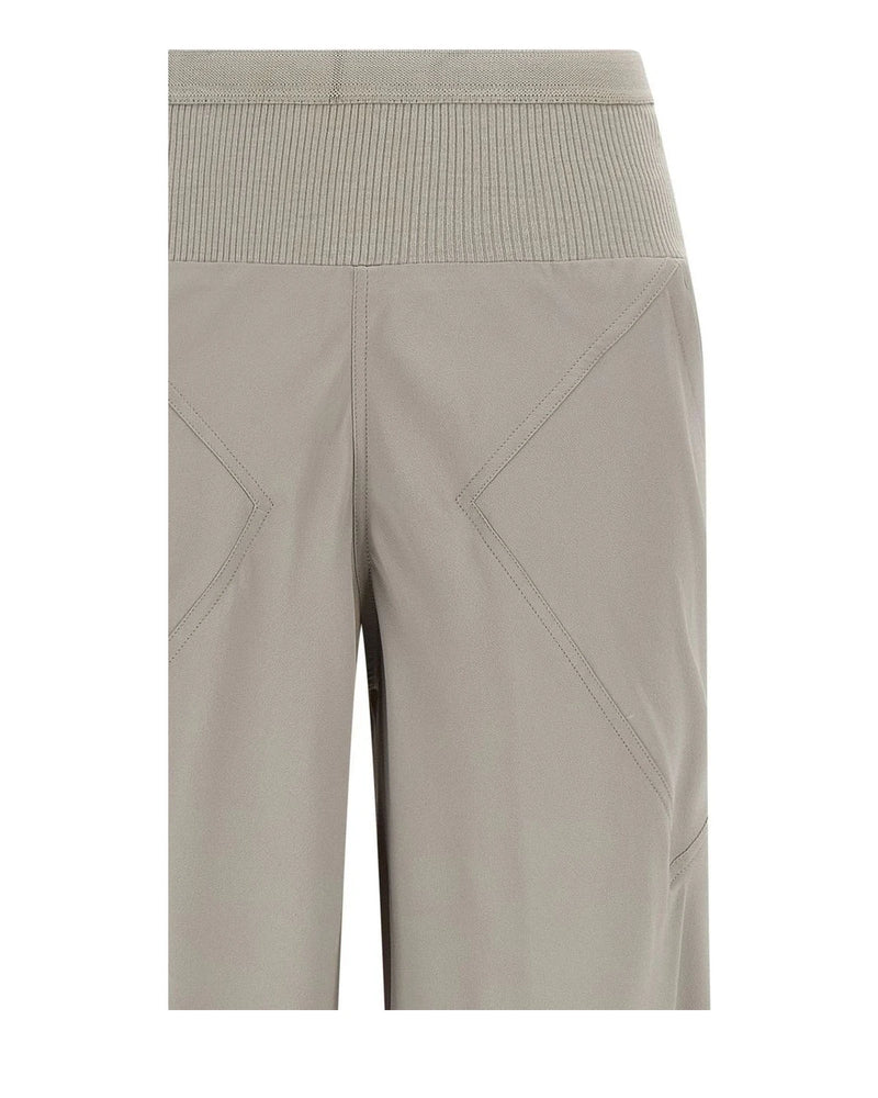 Gray Acetate Flared Pants 