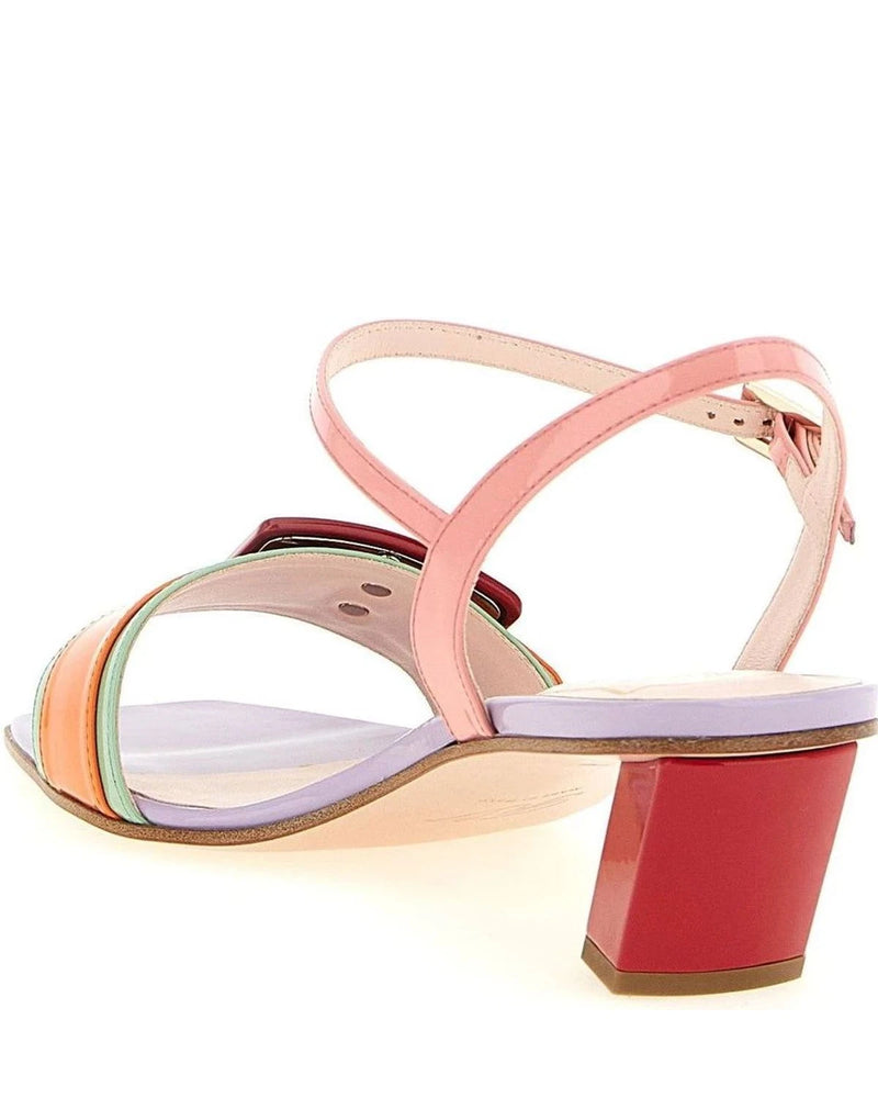 Roger Vivier Sandals in multicolor, Calfskin Leather — view 3