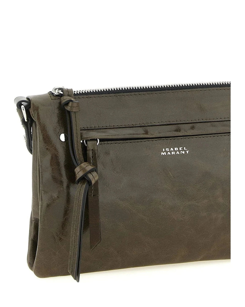 Isabel Marant Cross Body Bag in brown, Calfskin Leather — view 3