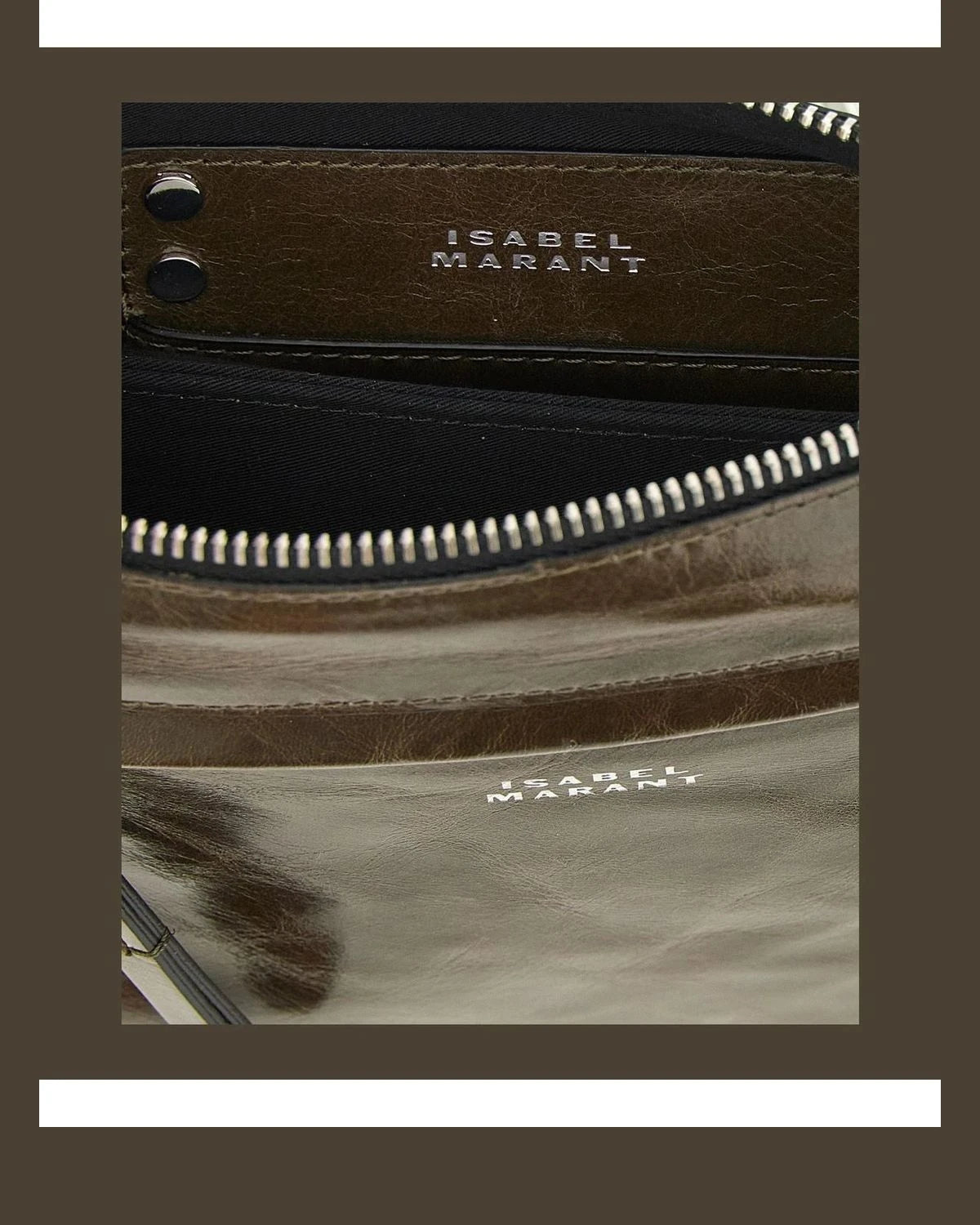 Isabel Marant Cross Body Bag in brown, Calfskin Leather — view 4
