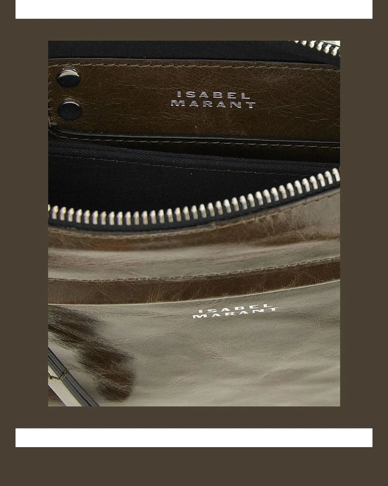 Isabel Marant Cross Body Bag in brown, Calfskin Leather — view 4