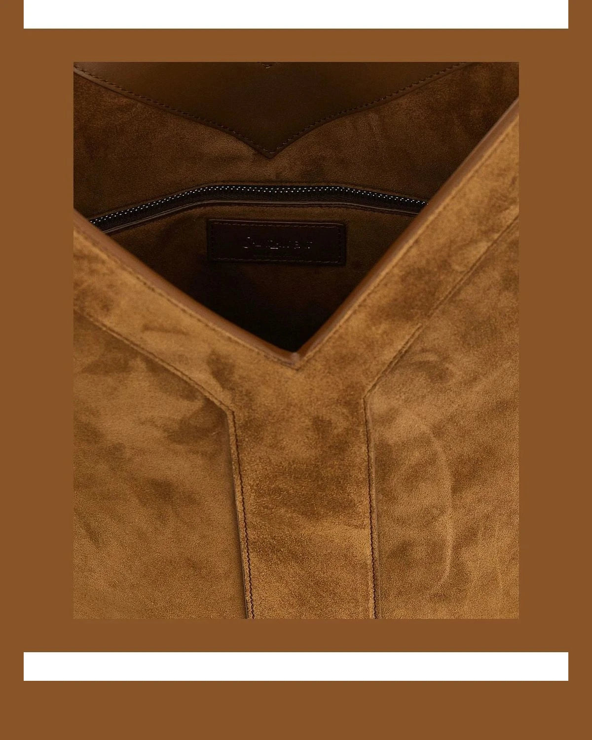 Saint Laurent Hobo Bag in brown, Calfskin Leather — view 4