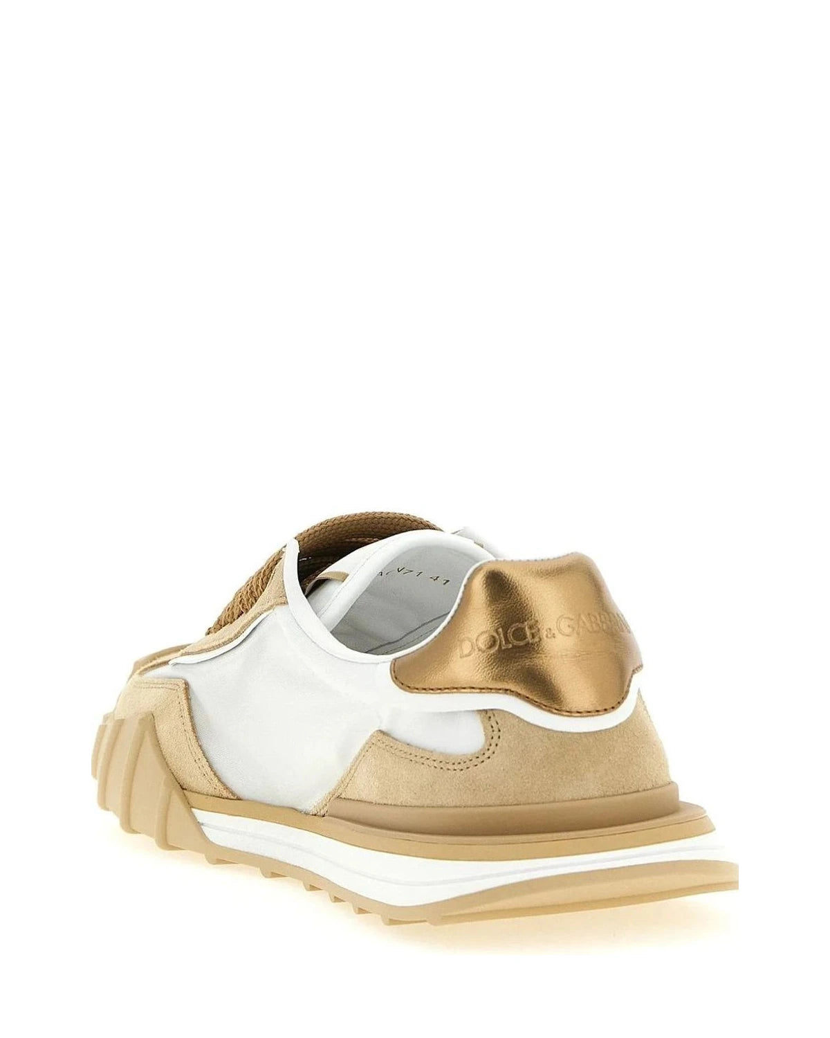 Dolce & Gabbana Athletic Shoes in beige, Calf Leather — view 3